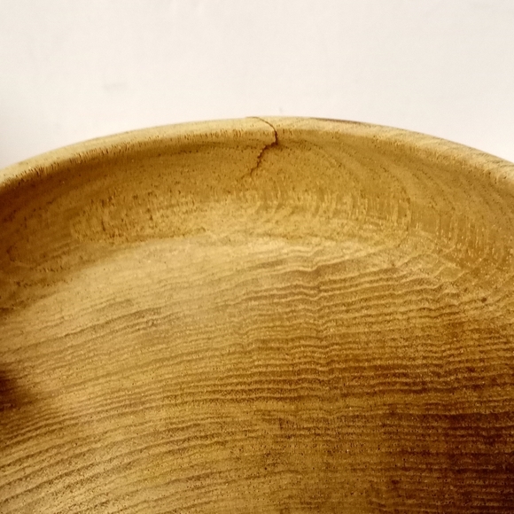 4 Wooden Round Calabash Desert Bowls - Picture 4 of 7